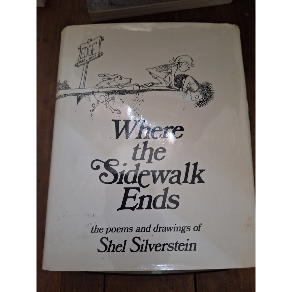 Where the‎ Sidewalk Ends Shel Silverstein 1974 Hardcover Poems Drawings Classic